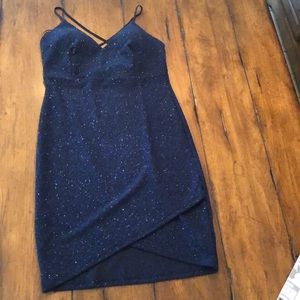 Navy Blue Shimmer Dress